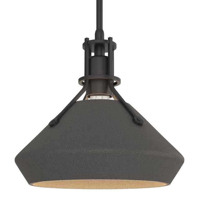 Hubbardton Forge 2020 Black Natural Iron Multi Henry with Chamfer Pendant