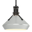 Hubbardton Forge 2020 Black Vintage Platinum Multi Henry with Chamfer Pendant
