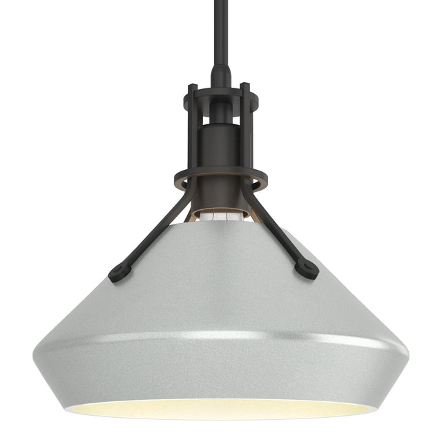 Hubbardton Forge 2020 Black Vintage Platinum Multi Henry with Chamfer Pendant
