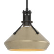 Hubbardton Forge 2020 Black Soft Gold Multi Henry with Chamfer Pendant