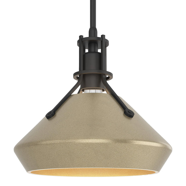 Hubbardton Forge 2020 Black Soft Gold Multi Henry with Chamfer Pendant