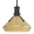 Hubbardton Forge 2020 Black Modern Brass Multi Henry with Chamfer Pendant