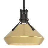 Hubbardton Forge 2020 Black Modern Brass Multi Henry with Chamfer Pendant