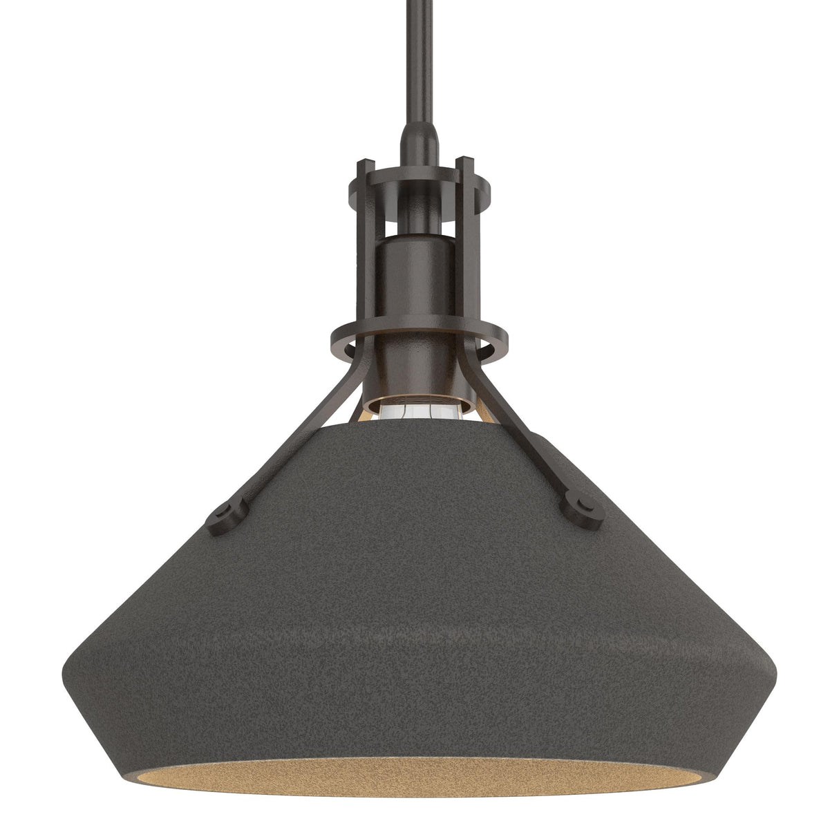 Hubbardton Forge 2020 Oil Rubbed Bronze Natural Iron Multi Henry with Chamfer Pendant