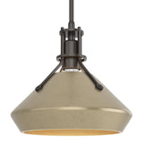 Hubbardton Forge 2020 Oil Rubbed Bronze Soft Gold Multi Henry with Chamfer Pendant