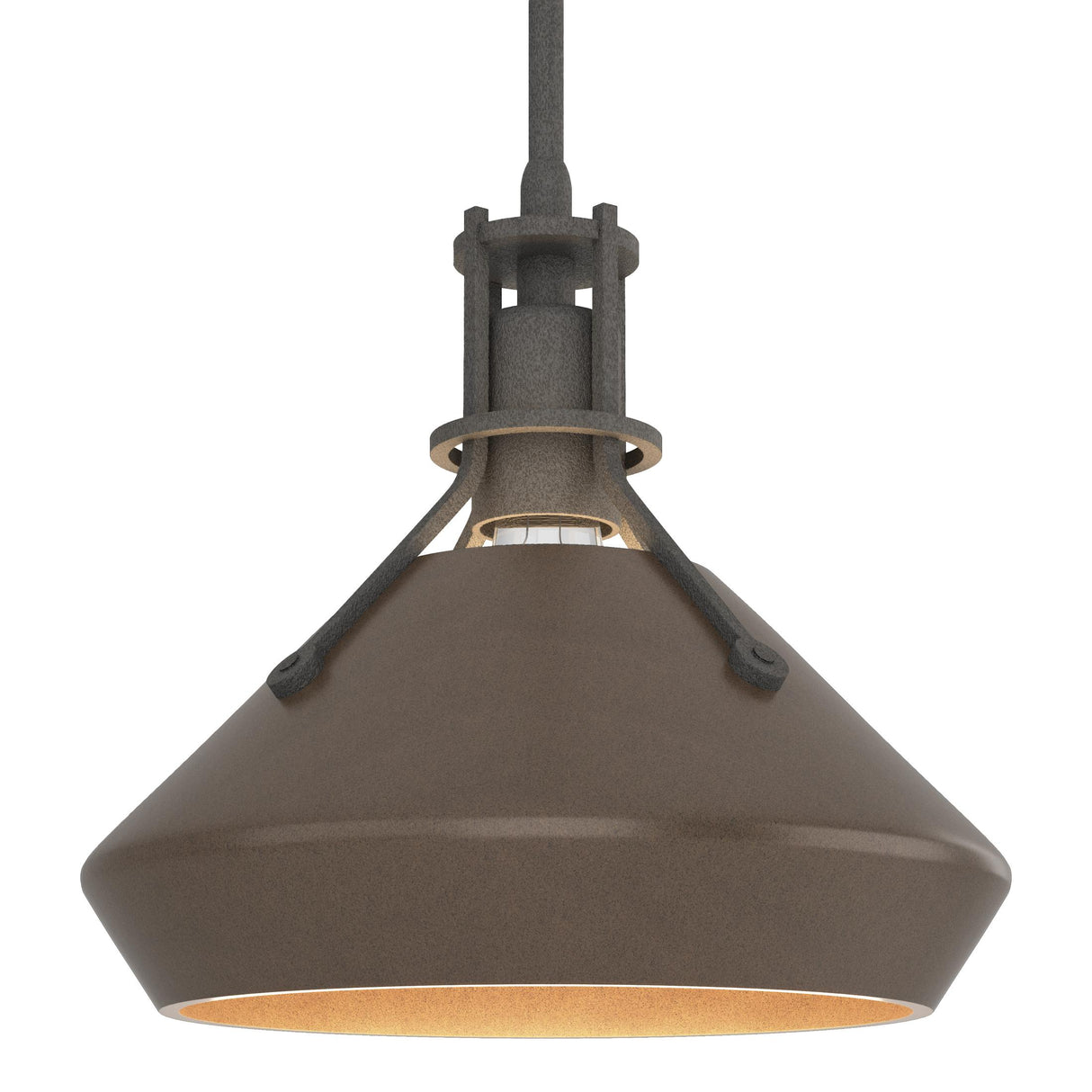Hubbardton Forge 2020 Natural Iron Bronze Multi Henry with Chamfer Pendant