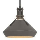 Hubbardton Forge 2020 Natural Iron Dark Smoke Multi Henry with Chamfer Pendant
