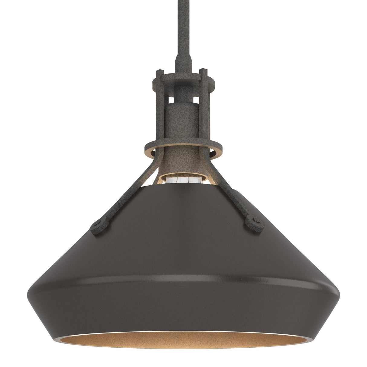 Hubbardton Forge 2020 Natural Iron Oil Rubbed Bronze Multi Henry with Chamfer Pendant