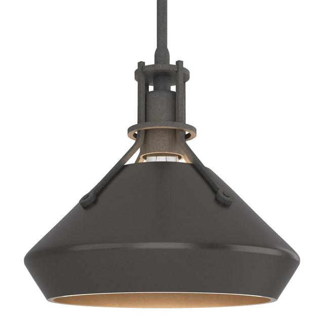 Hubbardton Forge 2020 Natural Iron Oil Rubbed Bronze Multi Henry with Chamfer Pendant