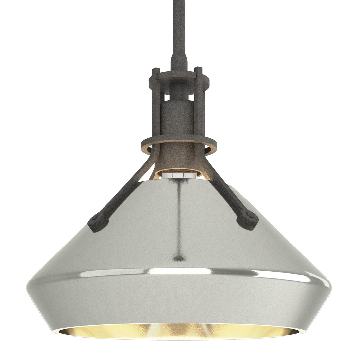 Hubbardton Forge 2020 Natural Iron Sterling Multi Henry with Chamfer Pendant