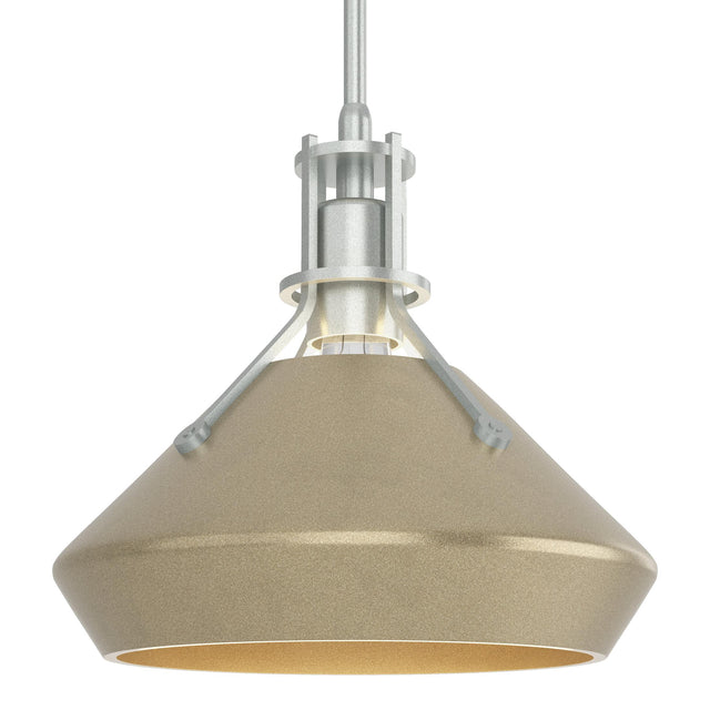 Hubbardton Forge 2020 Vintage Platinum Soft Gold Multi Henry with Chamfer Pendant