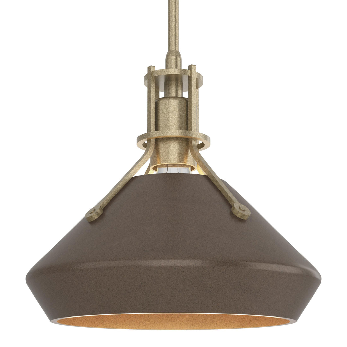 Hubbardton Forge 2020 Soft Gold Bronze Multi Henry with Chamfer Pendant