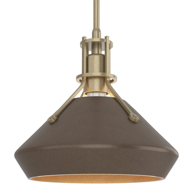 Hubbardton Forge 2020 Soft Gold Bronze Multi Henry with Chamfer Pendant