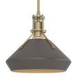 Hubbardton Forge 2020 Soft Gold Dark Smoke Multi Henry with Chamfer Pendant