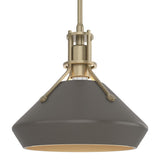 Hubbardton Forge 2020 Soft Gold Dark Smoke Multi Henry with Chamfer Pendant