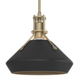 Hubbardton Forge 2020 Soft Gold Black Multi Henry with Chamfer Pendant