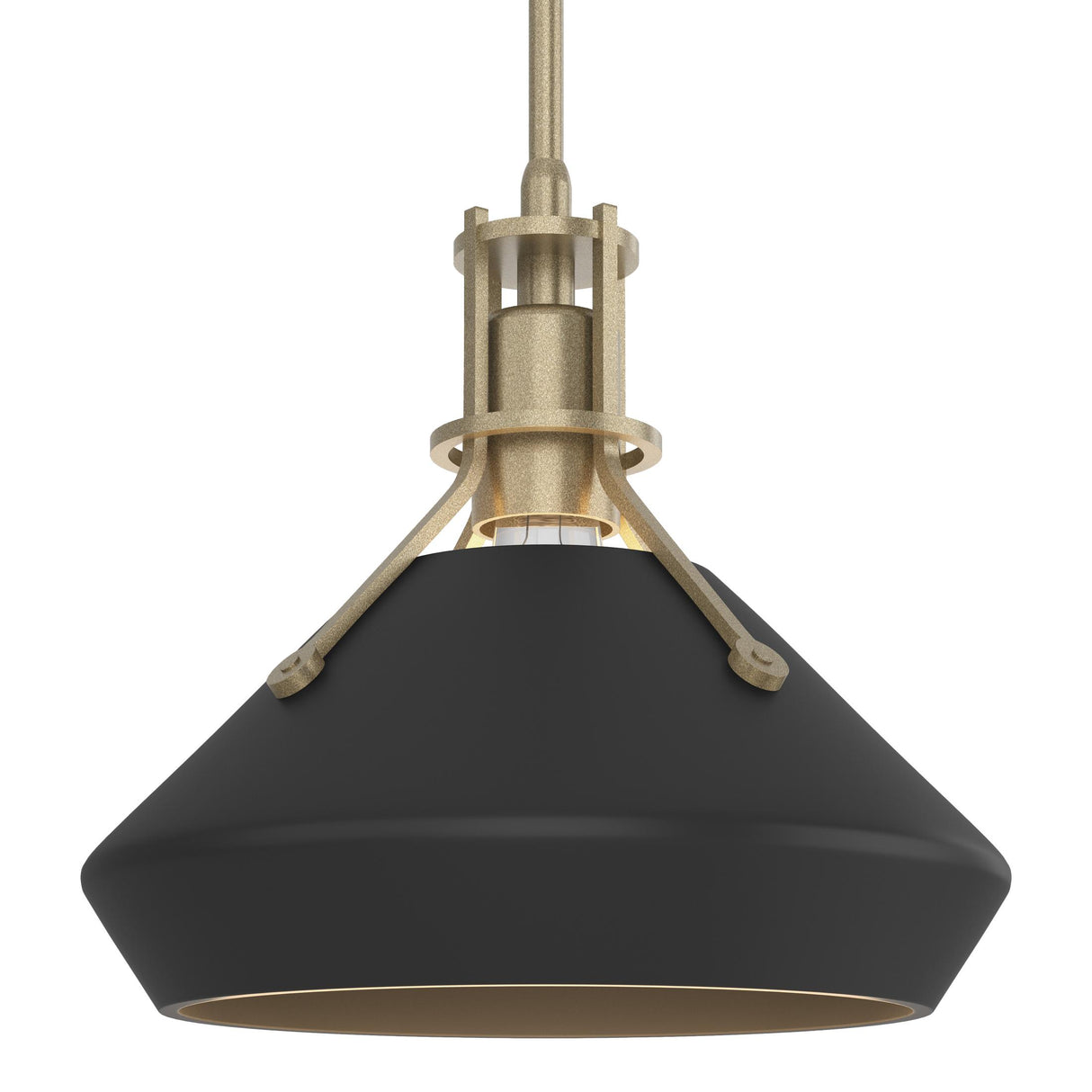 Hubbardton Forge 2020 Soft Gold Black Multi Henry with Chamfer Pendant