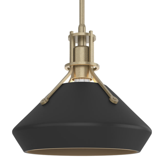 Hubbardton Forge 2020 Soft Gold Black Multi Henry with Chamfer Pendant
