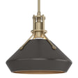 Hubbardton Forge 2020 Soft Gold Oil Rubbed Bronze Multi Henry with Chamfer Pendant