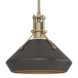 Hubbardton Forge 2020 Soft Gold Oil Rubbed Bronze Multi Henry with Chamfer Pendant