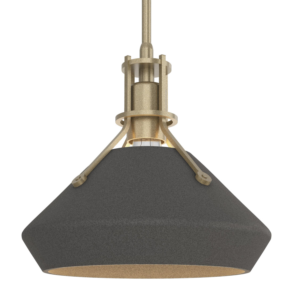 Hubbardton Forge 2020 Soft Gold Natural Iron Multi Henry with Chamfer Pendant