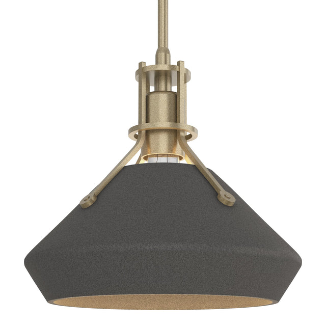 Hubbardton Forge 2020 Soft Gold Natural Iron Multi Henry with Chamfer Pendant