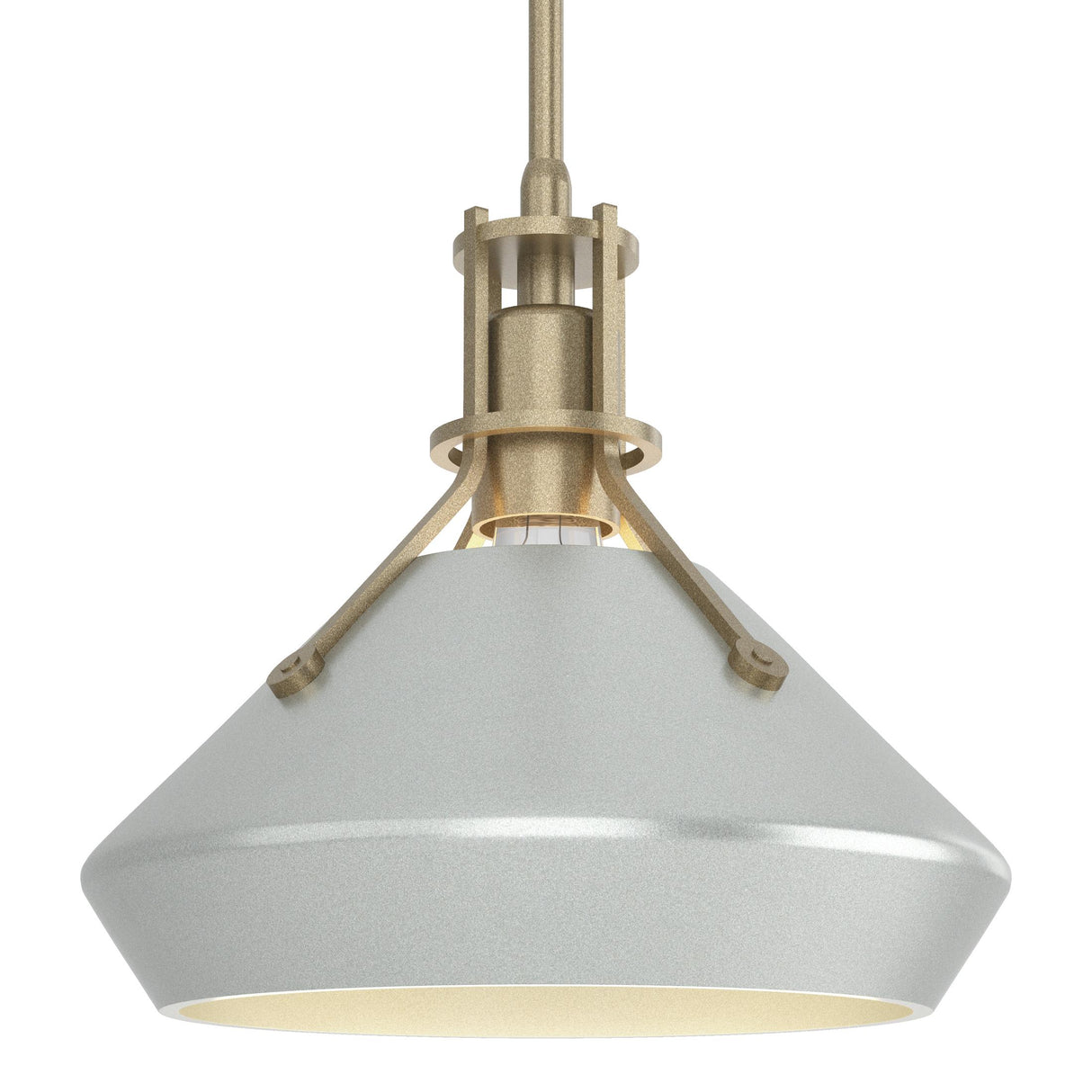 Hubbardton Forge 2020 Soft Gold Vintage Platinum Multi Henry with Chamfer Pendant
