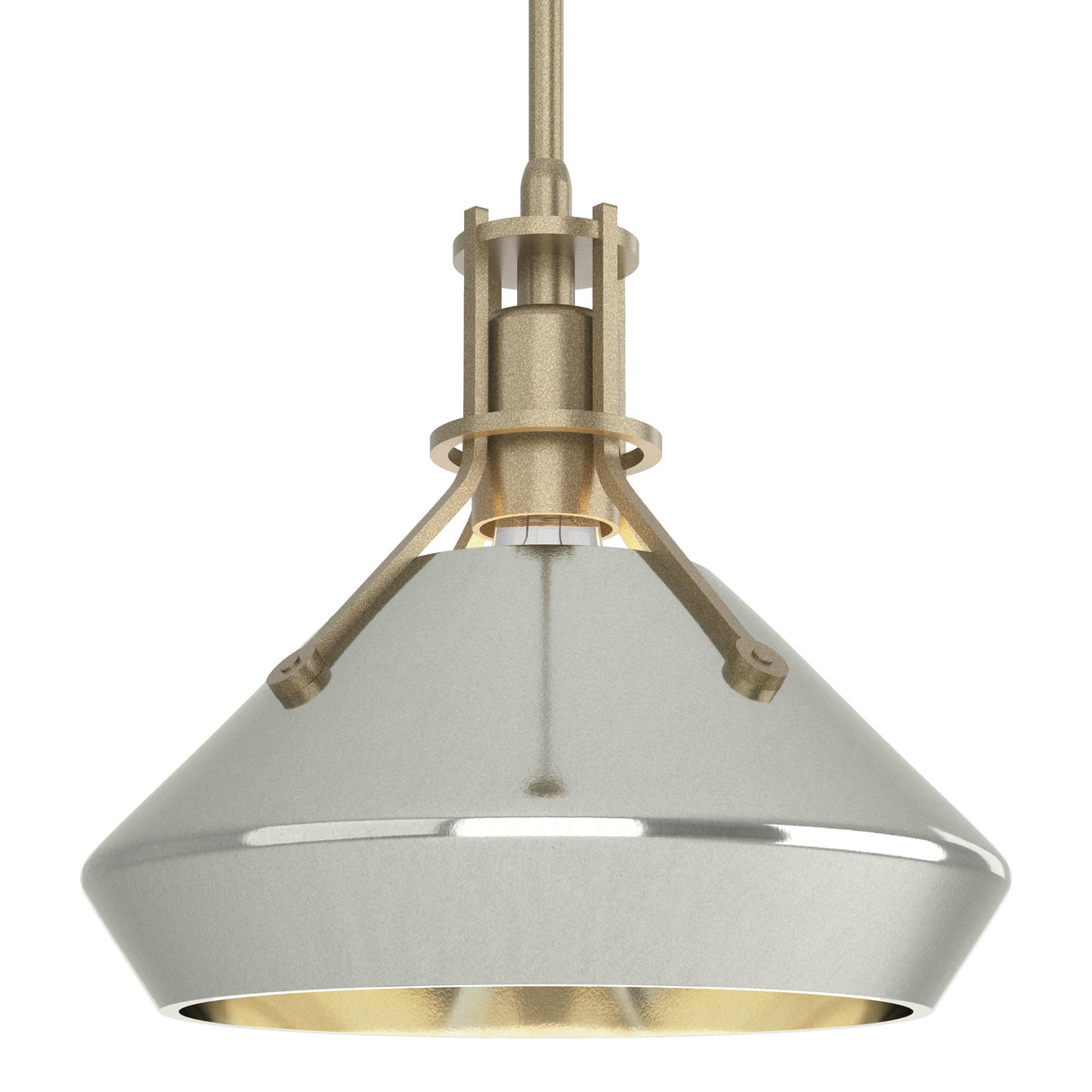 Hubbardton Forge 2020 Soft Gold Sterling Multi Henry with Chamfer Pendant