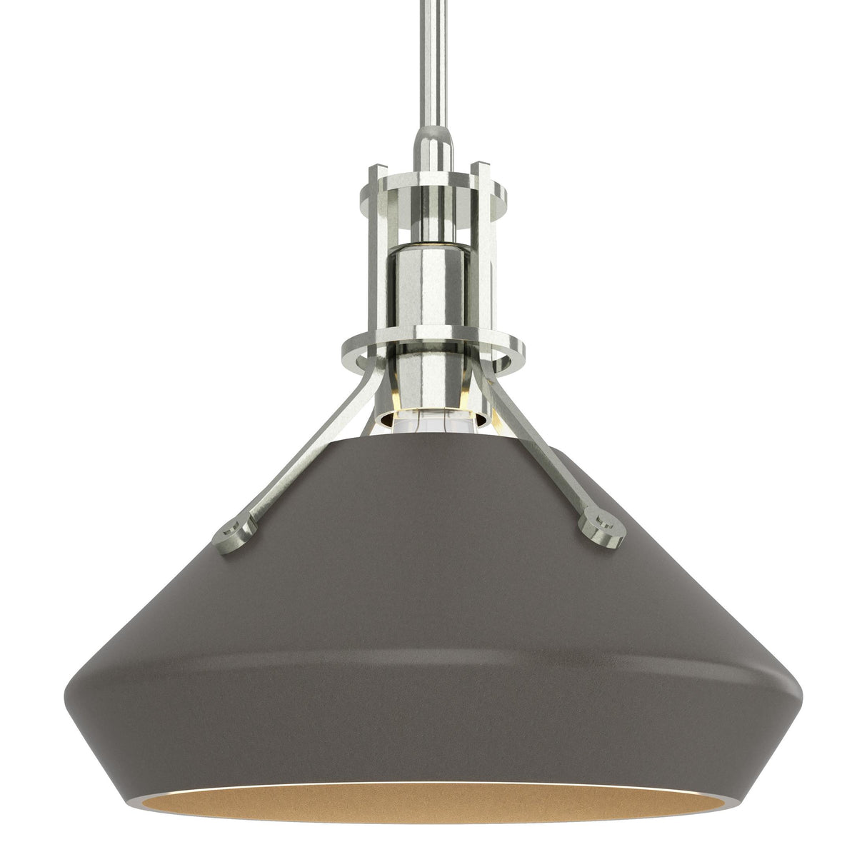 Hubbardton Forge 2020 Sterling Dark Smoke Multi Henry with Chamfer Pendant