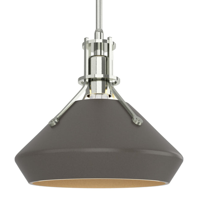 Hubbardton Forge 2020 Sterling Dark Smoke Multi Henry with Chamfer Pendant