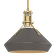 Hubbardton Forge 2020 Modern Brass Dark Smoke Multi Henry with Chamfer Pendant