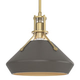 Hubbardton Forge 2020 Modern Brass Dark Smoke Multi Henry with Chamfer Pendant