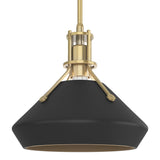 Hubbardton Forge 2020 Modern Brass Black Multi Henry with Chamfer Pendant