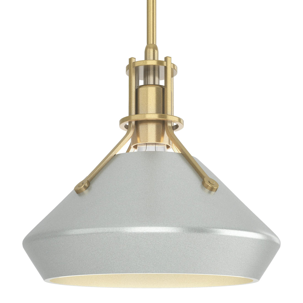 Hubbardton Forge 2020 Modern Brass Vintage Platinum Multi Henry with Chamfer Pendant