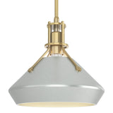 Hubbardton Forge 2020 Modern Brass Vintage Platinum Multi Henry with Chamfer Pendant