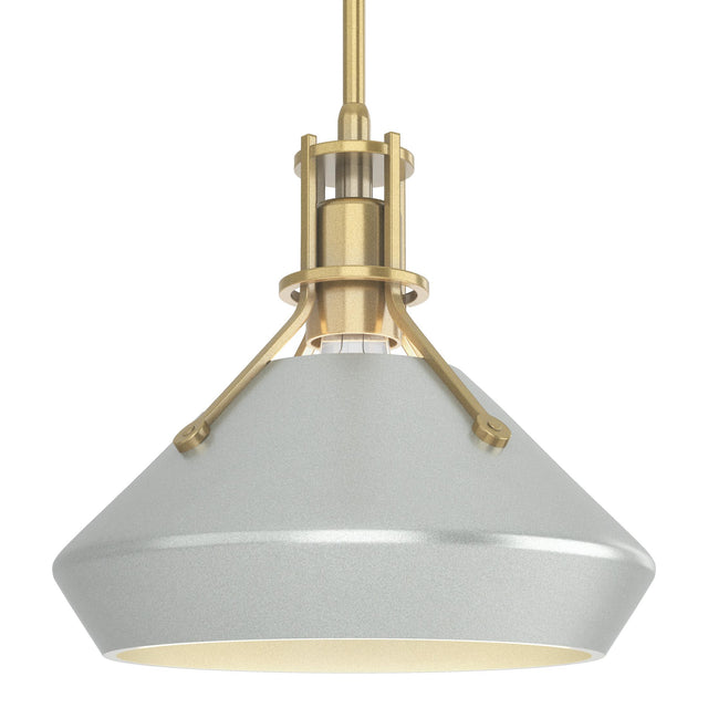 Hubbardton Forge 2020 Modern Brass Vintage Platinum Multi Henry with Chamfer Pendant
