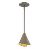 Hubbardton Forge 2011 Dark Smoke Multi Mobius Steel Shade Mini Pendant