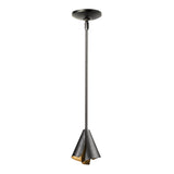 Hubbardton Forge 2011 Dark Smoke Multi Mobius Steel Shade Mini Pendant