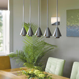 Hubbardton Forge 2011 Dark Smoke Multi Mobius Steel Shade Mini Pendant