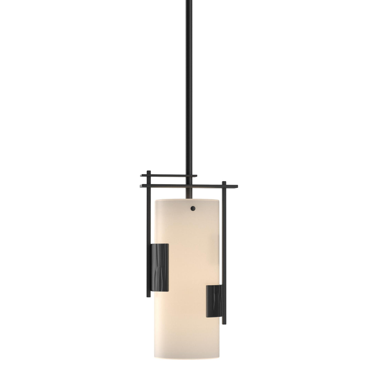 Hubbardton Forge 2004 Black Opal Glass (GG) Multi Fullered Impressions Mini Pendant