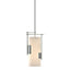 Hubbardton Forge 2004 Vintage Platinum Opal Glass (GG) Multi Fullered Impressions Mini Pendant