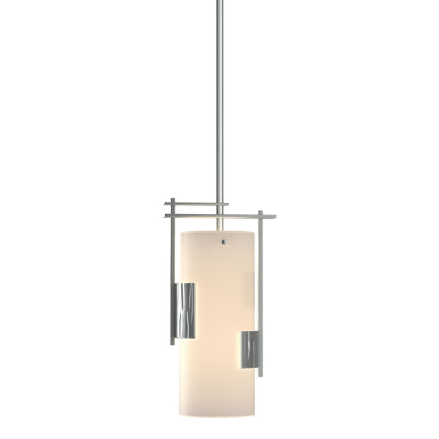 Hubbardton Forge 2004 Vintage Platinum Opal Glass (GG) Multi Fullered Impressions Mini Pendant