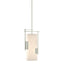 Hubbardton Forge 2004 Sterling Opal Glass (GG) Multi Fullered Impressions Mini Pendant