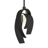 Hubbardton Forge 2014 Black Clear Glass with Frosted Diffuser (YE) Multi Corona Large Mini Pendant
