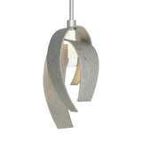 Hubbardton Forge 2014 Sterling Clear Glass with Frosted Diffuser (YE) Multi Corona Large Mini Pendant