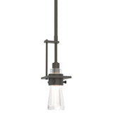 Hubbardton Forge 2012 Dark Smoke Clear Glass (ZM) Multi Erlenmeyer Small Mini Pendant