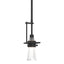 Hubbardton Forge 2012 Black Clear Glass (ZM) Multi Erlenmeyer Small Mini Pendant