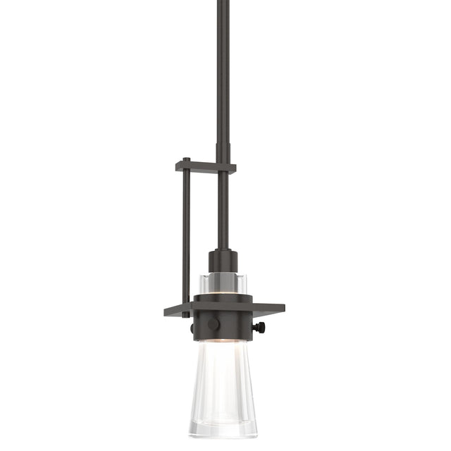 Hubbardton Forge 2012 Oil Rubbed Bronze Clear Glass (ZM) Multi Erlenmeyer Small Mini Pendant