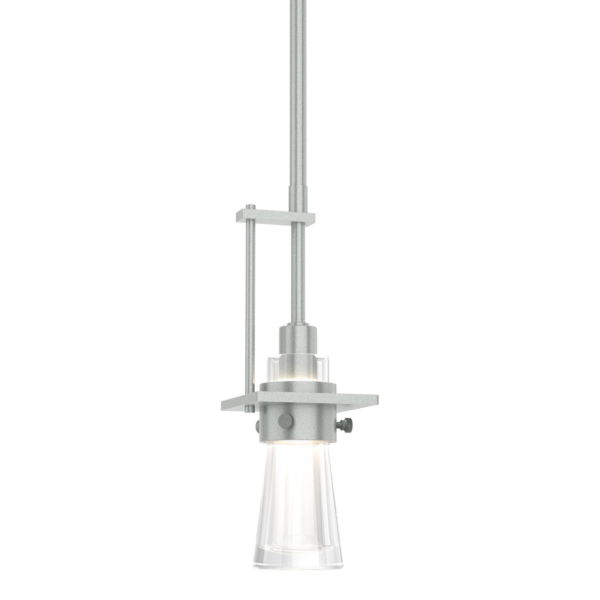 Hubbardton Forge 2012 Vintage Platinum Clear Glass (ZM) Multi Erlenmeyer Small Mini Pendant