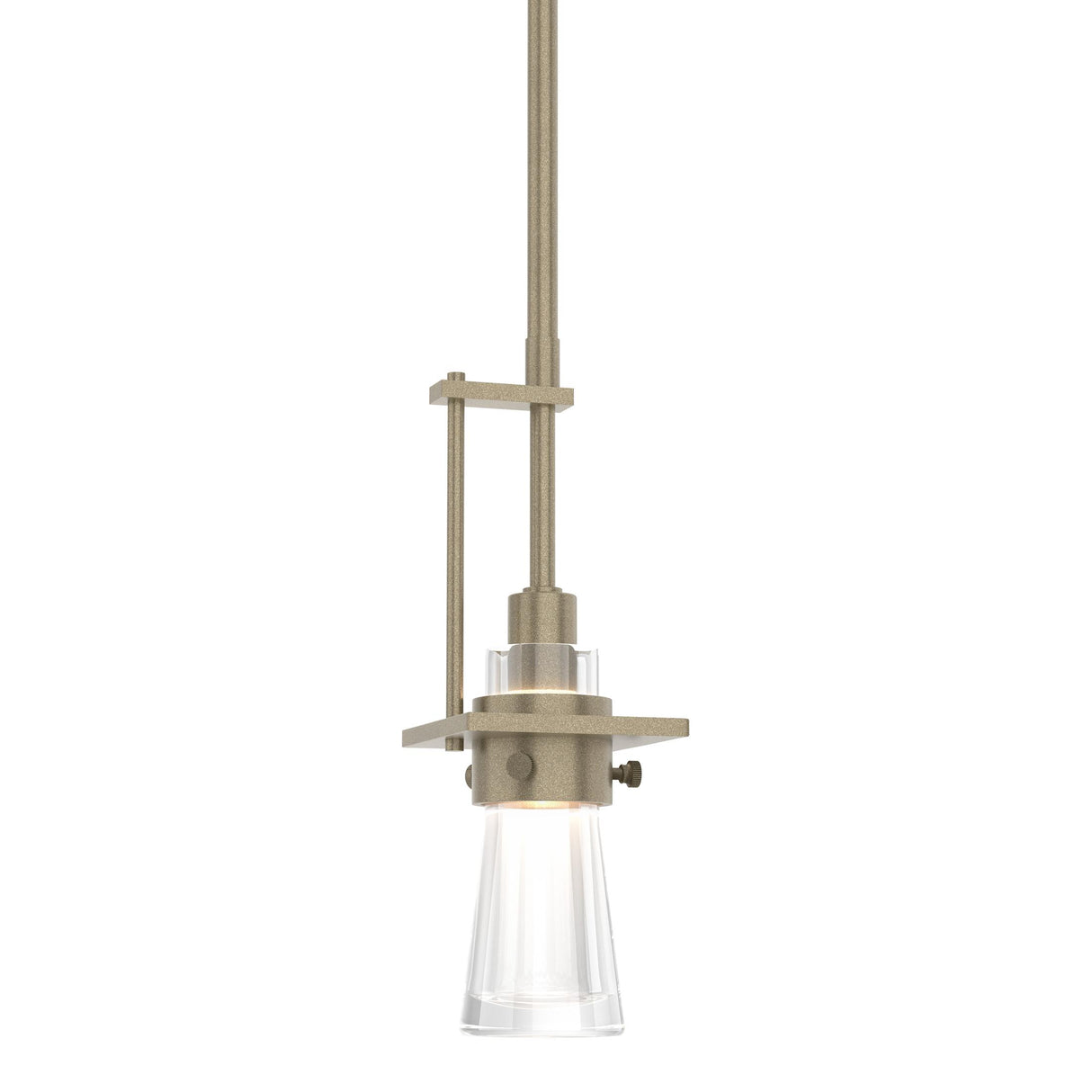 Hubbardton Forge 2012 Soft Gold Clear Glass (ZM) Multi Erlenmeyer Small Mini Pendant
